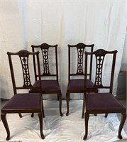 Set of 4 matching dining side chairs