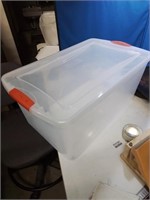 Clear storage tote with lid perfect to pack all