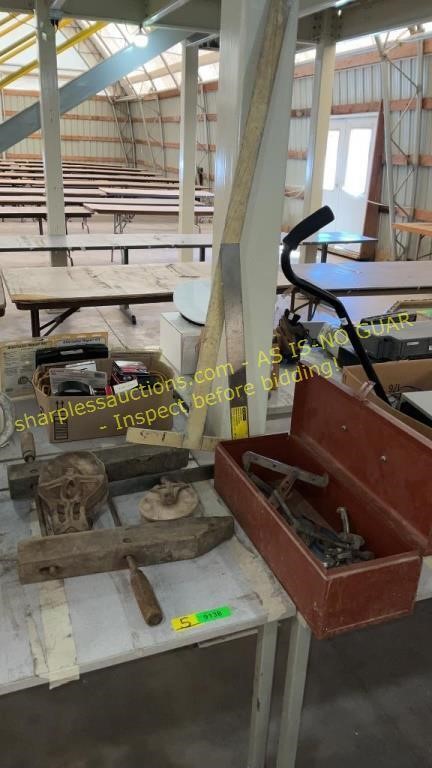 Pulleys, Carpenter Squares, Wood Clamp, Toolbox