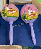 HAND PAINTED MARACA'S