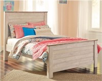 FULL ASHLEY WILLOWTON FARMHOUSE  PANEL BED