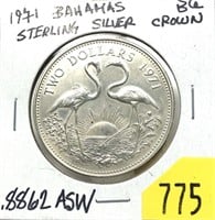 1971 Bahamas silver crown