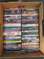 Banana box of DVDs