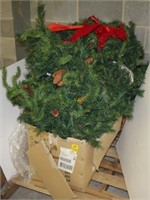 Box of Artificial Christmas Garland with Lights