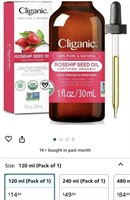 Cliganic Organic Rosehip Oil for Face, 100% Pure