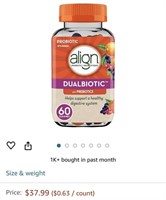 Align DUALBIOTIC PREbiotic + PRObiotic Gummies,