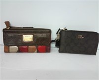 Coach Classic & Fossil Patchwork Wristlet Wallets
