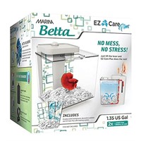 Marina Betta EZ Care Plus Aquarium Kit - White -