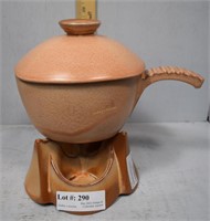 Frankoma lidded pot and warmer 5fd and wa2