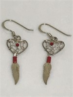 Sterling silver Southwest 925 vintage earrings