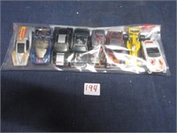 Mixed die cast cars .