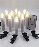 HANNAHONG 9 PCS LED Flameless Taper Candles