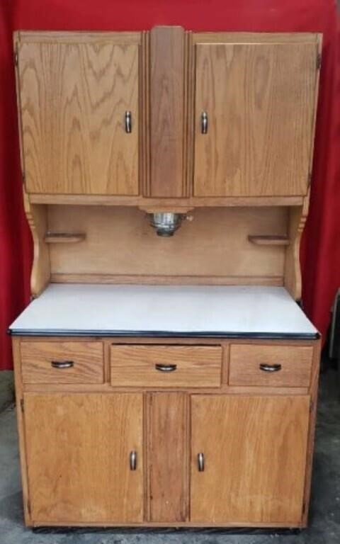 2pc Bakers Cabinet 70inX41inX23in