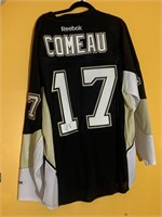 PENS REEBOK XXL WITH COA BLAKE COMEAU AUTOGRAPHED