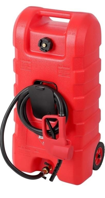 Red Fuel Caddy, 15 Gallon Portable Gas Fuel Tank