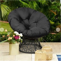 Rattan Papasan Chair Ergonomic 360-degree Swivel