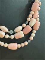 .925 Barse Rhodochrosite Necklace- China