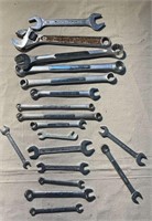 Assortment of wrenches mostly metric