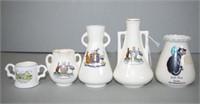 Three various Royal Doulton armorial vases