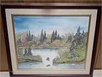 James Lockwood Signed Landscape Oil Painting