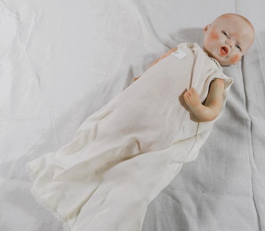 Vintage Bisque Porcelain Baby Doll