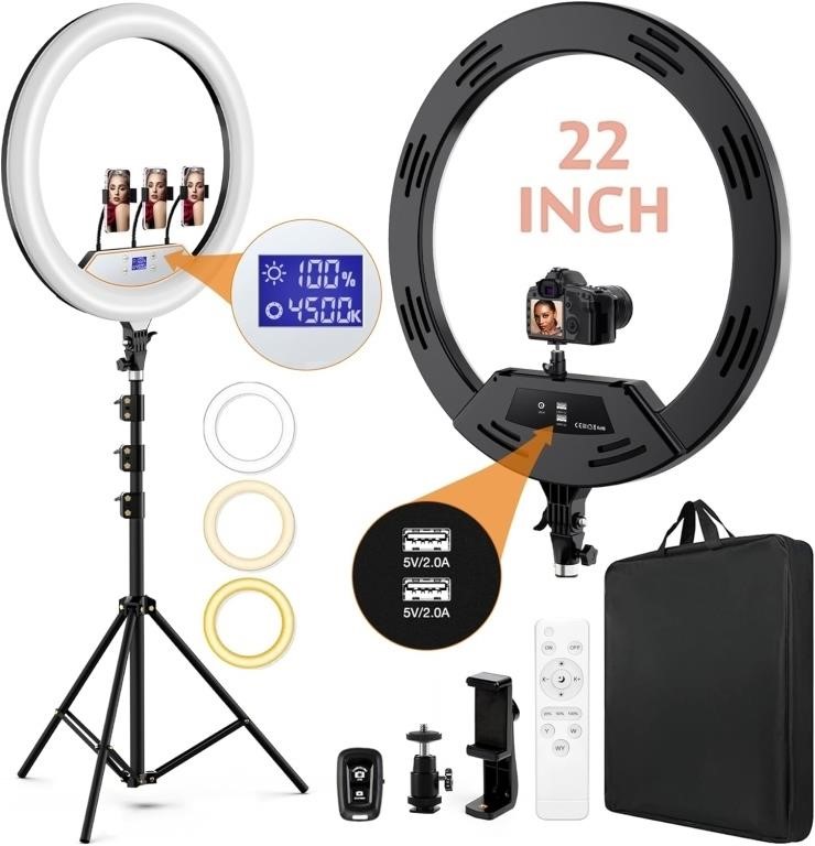 22" LED Ring Light Kit