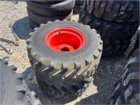 (2) 26x12-12 NHS Tires On Wheels