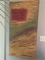ORIGINAL ABSTRACT STRETCHED CANVAS PAINTING