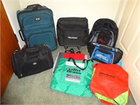 Suitcases, Hand Luggage, Cooler w/Handle, etc