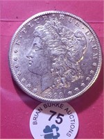 1890 S Morgan Dollar AU