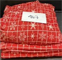 Christmas flannel pattern sheet set