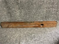 Vintage Stanley Wood/Brass 28" level