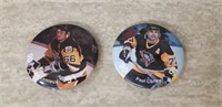 Mario Lemiuex / Paul Coffey Pinback buttons