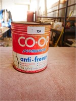 Vintage Metal Co-op Antifreeze Can