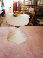 Vintage Milk Glass Kerosene Lamp Base