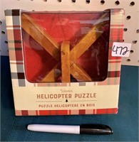 WOODEN HELICOPTER PUZZLE