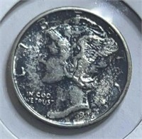 1945S Mercury Dime