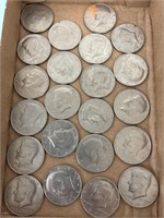 22 cnt Kennedy Half Dollar Coins