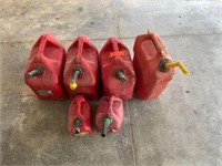 6 Gas Cans