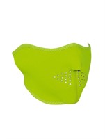 Zan Headgear Hi-viz Lime Neoprene Half Face Mask