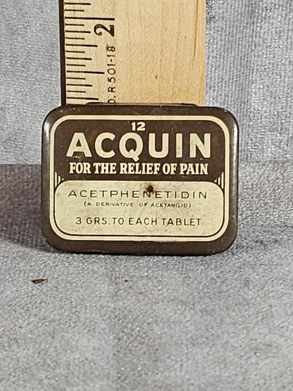ACQUIN FOR RELIEF OF PAIN TIN 2" X 1.5"