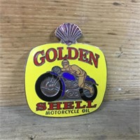 Golden Shell Motorcycle badge