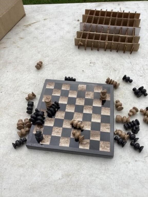 Marble chess chess set