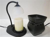 2 Candle Warmers & A Flameless Candle w/Holder