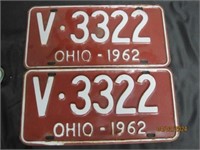 1962 License Plates
