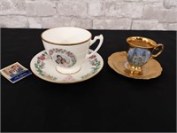Commemorative birth of Prince William cup & saucer