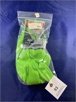 Pair of 3M reflective gloves fluorescent green