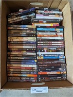 Banana box of DVDs