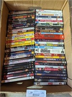 Banana box of DVDs