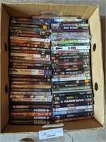 Banana box of DVDs